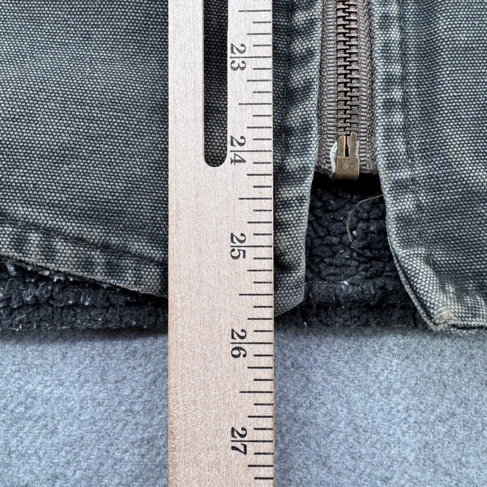 Vintage Carhartt Sherpa Lined Vest Mens XL Moss Green Canvas Workwear USA Made - Picture 9 of 13